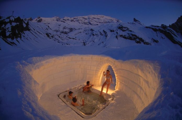 igloo neve sauna