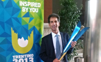 Universiadi, la torcia olimpica è un fiore alpino super tecnologico